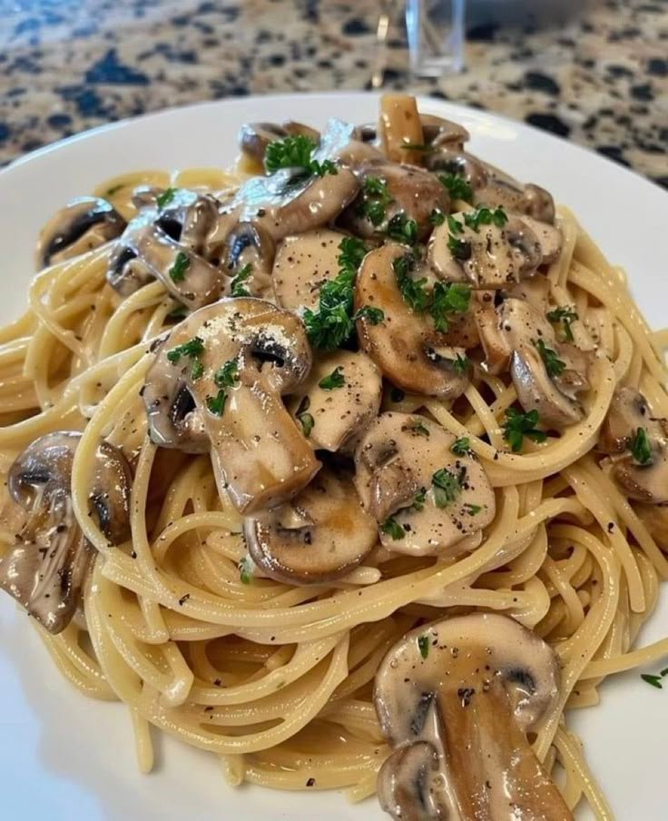 Spaghetti Poulet Champignon